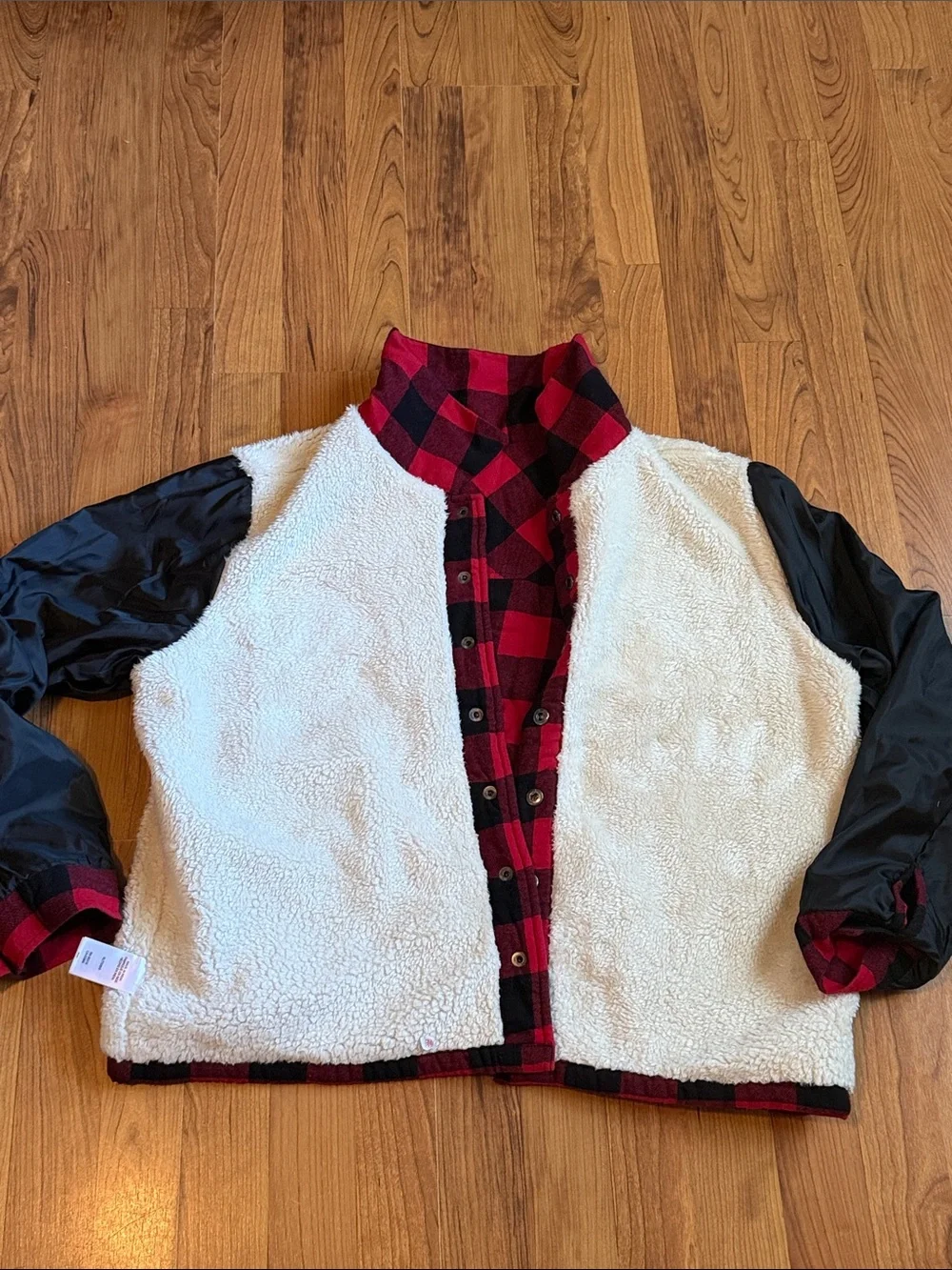 Women’s Lucky Brand Sherpa Lined Shacket Size XL